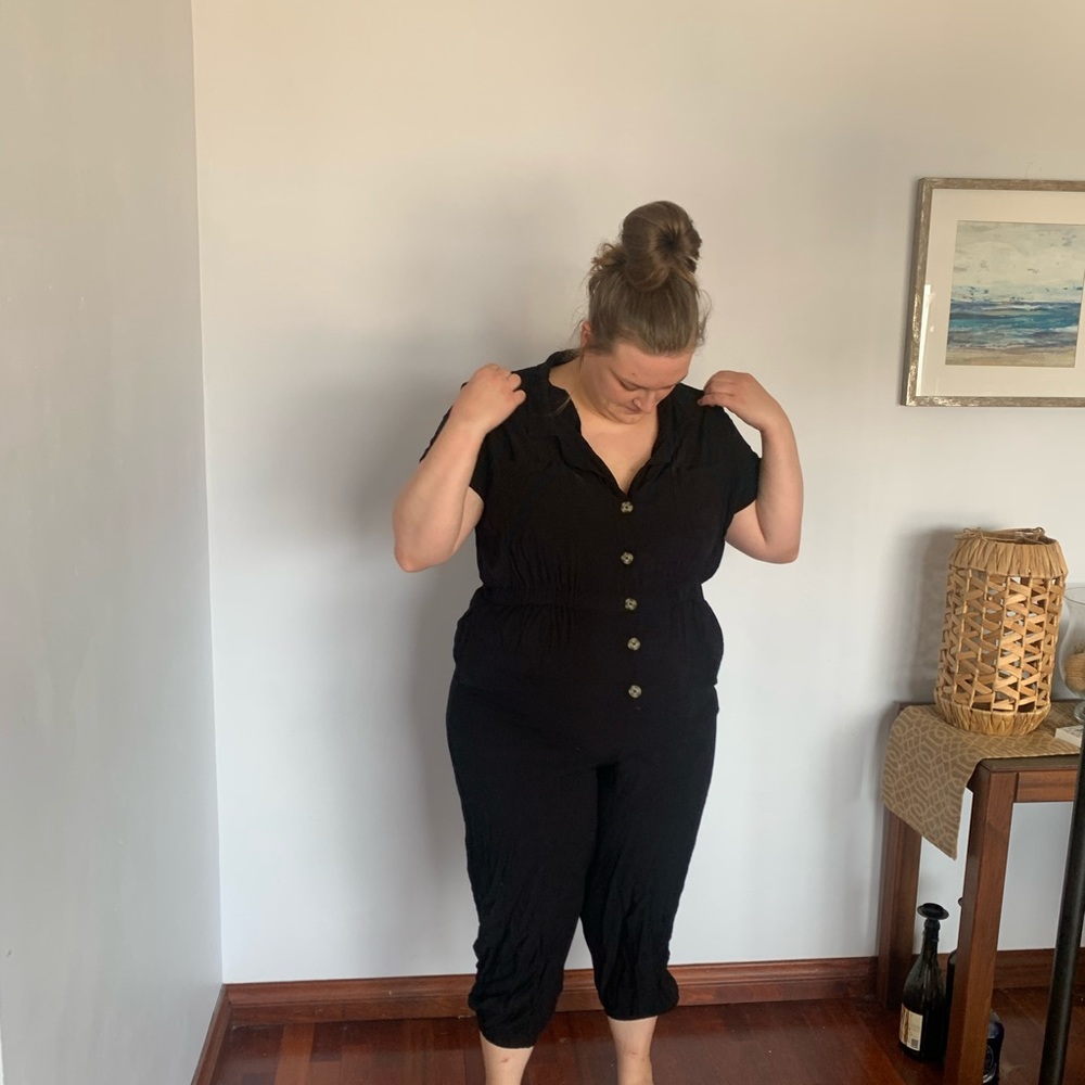 Black plus size wild fable jumpsuit